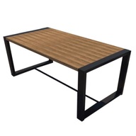 Vonkajší stôl T-01 z borovice a nerezového rámu 2200 x 820 x 750 mm