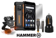 Nowy HAMMER Iron 4 Orange 4/32GB, BAT.5180mAh, + Ładowarka, Uchwyt i Szkło