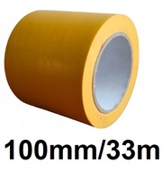 TAŚMA żółta oznaczeniowa PCV 10cm DO ZNAKOWANIA OSTRZEGAWCZA szeroka 33m