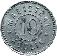 + Köslin - Koszalin - NOTGELD - 10 Pfennig BD - CYNK - STAN !