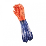 Ochranné rukavice z PVC zakončené rukávom Reis