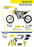 KOMPLET PLASTIKÓW + OKLEINA SUZUKI RMZ 250 RMZ 450