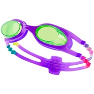 Okulary pływackie Nike Os Chrome Junior 3-6 lat fioletowo-różowe NESSD166-5
