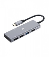 TB Adaptér HUB USB C 7v1 - HDMI, USBx3, PD, SD/TF