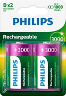Akumulator nikl-metal-wod Philips D (R20) 3000 mAh