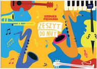 ZESZYT DO MUZYKI NUT, SZEROKA PIĘCIOLINIA, B5, 16 KARTEK