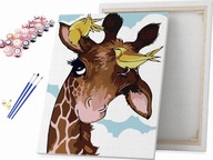 Słodka żyrafka - Malowanie po numerach