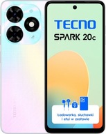 Smartfon TECNO Spark 20C 8/128GB 6.56 90Hz Biały