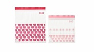 IKEA ISTAD Strunová taška, vzor červená/ružová, 2.5/1.2 l