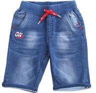 122-128 Chlapčenské krátke šortky JEANS bermudy K267