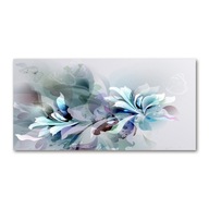 Foto obraz sklo akryl Abstrakcie kvety 120X60 cm