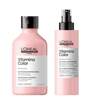 Loreal Vitamino Color sada šampón a sprej pre farbené vlasy