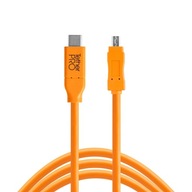 Kabel Tether Tools Pro USB-C 2.0 Mini B 8-Pin 4,6m CUC2615-ORG