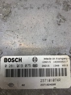 control unit computer of the engine 0281019075 237101074R RENAULT MEGANE III 1.6DCI