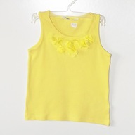Bluzka Żółta DZIEWCZĘCA na ramiączkach Kwiaty H&M roz. 110-116 cm A1295