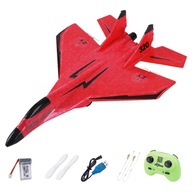 RC lietadlová hračka proti kolíziám 2 kanály s nočným svetlom RC penová červená