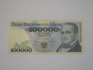 Polska Banknot 100000zł BA ! 1990 Warszawa UNC