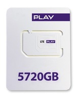 Internet Mobilny PLAY LTE 5720GB 117,4GB EU na ROK 365 Karta SIM do Routera