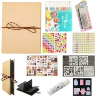 SCRAPBOOKING DÍSZÍTŐ ALBUM KÉPEK CSINÁLD MAGAD DIY AJÁNDÉK SZETT