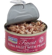 Fish4Cats - Filet tuńczyka z krewetkami (70g)