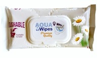 Aqua Wipes Gruby Mokry nawilżany papier toaletowy Premium 40 sztuk