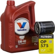 Motorový olej Valvoline max life 5w 40 4l 4 l 5W-40 + Filtron OP 575 Olejový filter