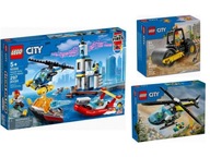 KLOCKI LEGO City 60308 Akcja nadmorskiej policji i strażaków + DWA SUPER