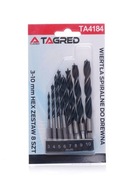 Tagred TA4184, Sada vrtákov do dreva HEX 1/4" | 3-10mm | 8ks