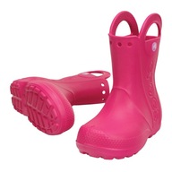 Detské gumáky Crocs Handle Rain Boot Kids candy pink 25 EU