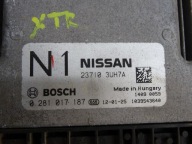 NISSAN X-TRAIL T31 computer motore 0281017187 2.0 DCI