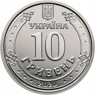 Ukraina 10 hrywien UAH 2020 r prosto z rolki