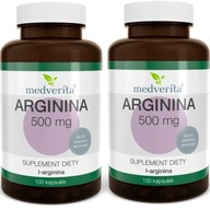 Medverita Arginín L-arginín Aminokyselina 500 mg 200 kapsúl