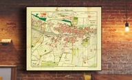 Stary plan Katowice Kattowitz 1900r. 100x90cm