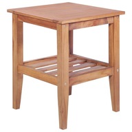 Konferenčný stolík 40x40x50 cm štvorcový masívne teakové drevo