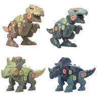 4 kusy Dinosaur Toys STEM DIY Konštrukcia so skrutkovačom, DIY montáž