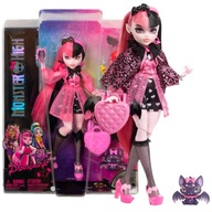 MONSTER HIGH DRACULAURA LALKA MODOWA WAMPIR + HRABIA NIETOPERZ + AKCESORIA