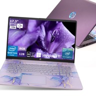 LIMITOWANY Laptop HP 17 QUAD 8GB 128SSD FULL HD PODŚ-KL USB-C W11