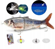 ЕЛЕКТРИЧНА ЖИВА ПРИМАНКА ДЛЯ ЩУКИ 13СМ 42Г ШТУЧНА РИБАЛЬСЬКА ПРИМАНКА