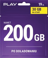 STARTER PLAY INTERNET NA KARTĘ SIM Card 30GB 19zł