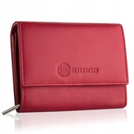 Betlewski dámska kožená peňaženka malá peňaženka