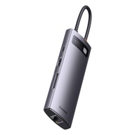 BASEUS 8w1 HUB adapter StarJoy USB-C do USB-C PD 3x USB-A HDMI RJ-45 SD TF