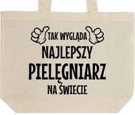 NAJLEPSZY PIELĘGNIARZ torba zakupy prezent