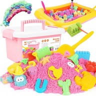 Piasek kinetyczny PIASKOWNICA kinetic sand zestaw XL FOREMKI dla dzieci 5kg