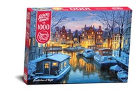 Puzzle Amsterdam v noci 1000 dielikov.