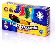 Farby plakatowe ASTRA 6 kolorów 20 ml