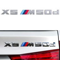 BMW X5M 50d EMBLEMAT NAPIS ZNACZEK M-POWER MPAKIET G05 F15 E70 KLAPA TYŁ X5