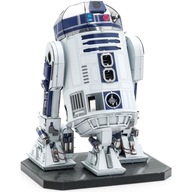 Metal Earh Droid R2-D2 Farba Model Kov 3D