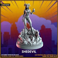 Shedevil (40mm Scale on 35mm Base) matched to Marvel Crisis Protocol
