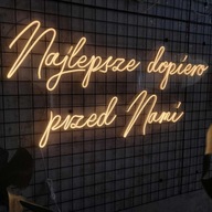 Najlepsze dopiero przed Nami napis LEDOWY Neon LEDON