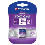 Verbatim Karta pamięci Secure Digital Card Premium U1, 128GB, SDXC, 44025,